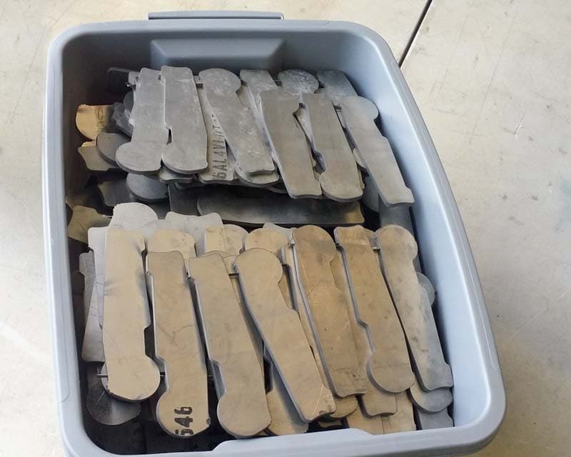 Waterjet-cut knife blank