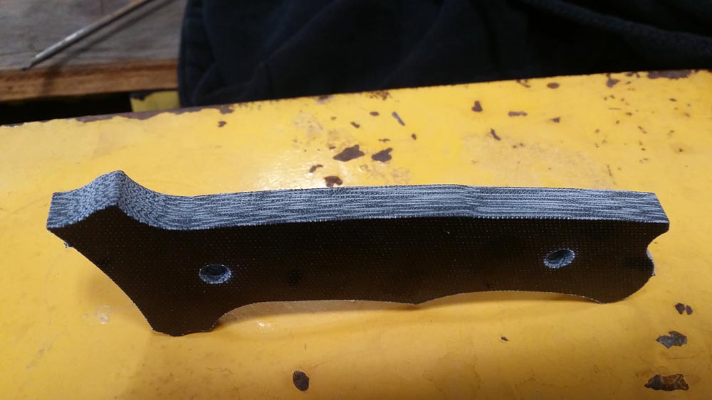 Waterjet-cut knife blank