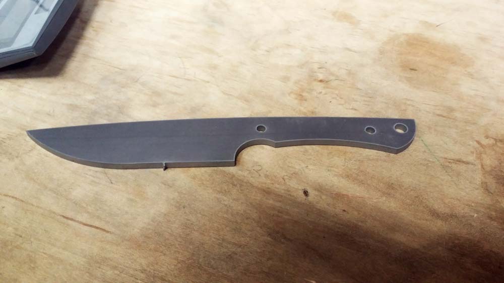 Waterjet-cut knife blank