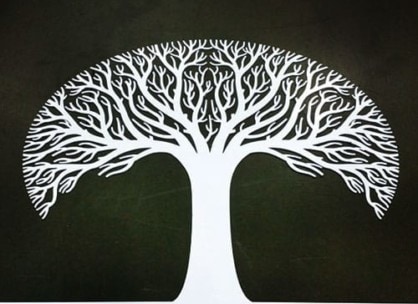 Waterjet-cut metal project