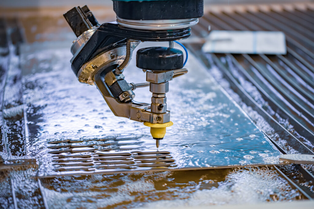 Waterjet cutting granite